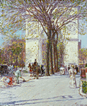 Washington Square Arch by Childe Hassam